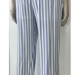 HYFVE HYFYVE White & Blue Striped High Waisted Casual Pants Photo 6