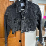 Highway Jeans  Black Cropped Denim Jacket Photo 0
