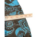 Maggie Barnes Dramatic Teal Black Sheer Lined Sleeveless Beaded V Photo 6