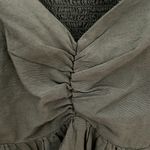 Midnight sky Midnight‎ Sky Top Womens Olive Babydoll Blouse Boho Size Large Photo 4