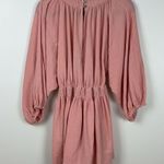 Free People For The Moment Mini Dress Women’s Small Pink Balloon Sleeves Ruched Photo 8