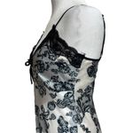 Babydoll Satin Slip Dress Black Lace Trim Y2K Coquette Feminine Whimsigoth Sz M Size M Photo 3