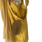 Listicle NWT Size Medium Boutique Yellow Flowy Top Photo 4