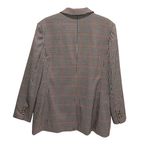 Marled Womens Notched Lapel One Button Lined Blazer Jacket Multicolor XL NWT Brown Photo 2