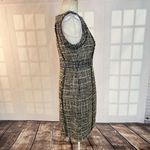 J.Crew  tan brown tweed frayed hem sleeveless sheath dress size 6 Photo 4