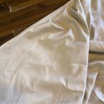 ZARA Viral Strapless Faux Leather Dress Cream Minimalist Midi Blogger Fave Sexy Photo 11