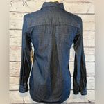 Liz Claiborne Jean Button Down Shirt w Tiny White Dots-SP Photo 2