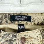 Judy Blue  Skinny Fit Snake Print Jeans Size 7/28 Animal Print Mid Rise Photo 9
