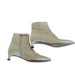 Everlane  Leather Pointed Toe The Editor Boot in Bone Photo 96