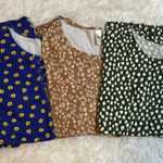 Blair  Womens 2XL 3 Piece Bundle Tops Floral Print Short Sleeve Long Sleeve Photo 0