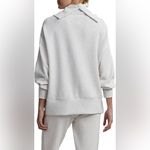 Varley NWT  Priya Longline Cowl Neck Sweatshirt Ivory Marl S Photo 2