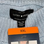 Lucky Brand NEW Blue Stripe Relaxed Fit Cable Knit Sweater Women’s Plus size XXL Photo 6