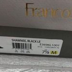 Franco Sarto NIB  Shawnee black 7.5 tie heel shoes corset front Photo 7