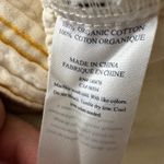 Faherty Isha Organic Cotton Stripe Tunic Dress Shirt Beige Yellow XXL Photo 6