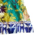 CAbi Bold Floral 100% Silk Mini Dress Tunic Top Abstract Size Small Women's Photo 9
