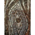 Free People  Daydreaming Embellished Mini Beaded Skirt Antique Gold Sz 0 Photo 13