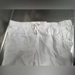 Caslon  White Linen Drawstring Cropped Pants -  Size XL – VGUC Photo 1