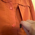 L.L.Bean Women's Tropicwear Shirt Long-Sleeve Warm Coral Medium 293298 Photo 10