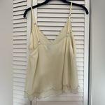 BKE Scalloped Edge Tank Top Cream XS Photo 1