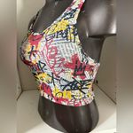 Source Unknown Graffiti sports bra, multi-color, woman’s size med Photo 1