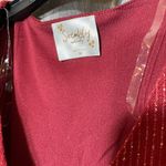 Siren Lily Maternity Top Red Sheer Vneck Sparkling Top Brand New Medium Photo 10