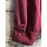 Ann Taylor Loft XS Top Blouse Purple Long Sleeve Womens A29-03 Shirt Button Photo 5