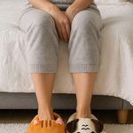 Cute Cat & Dog Plush Slippers – Cozy Soft House Shoes Orange Size undefined Photo 0