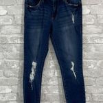 sts blue  Dark Wash Distressed Emma Crop Jeans Photo 0