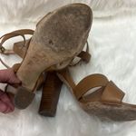 Club Monaco  tan leather wrap heels Size6.5  A21 Photo 9