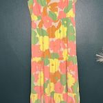 Social Standard By Sanctuary Floral Fiesta Smocked Tiered Midi Multicolor Dress Green Size L Photo 2