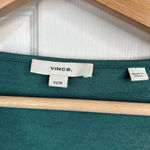 Vince Women's V-Neck Long Sleeve Blouse Green Size XS Casual Fall Light Sweater Photo 5