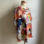 Emery Rose Cat T Shirt Colorful Graphic Tee Top Catlady Trapeze Size 3 XL Photo 1