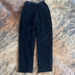 Dana Buchman  Vintage Black Velvet Silk Straight Leg Pants 6 Photo 4