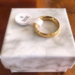 Ladies 18kt solid yellow gold 4mm classic dome wedding band NWT 6 Photo 2