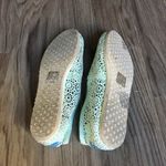 Toms  Ballet Flats Green Eyelet Floral Cut Out Slip‎ On Shoes Photo 4