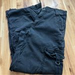 American Eagle Super High Rise Baggy Wide Leg Pants Black Size 4 Regular Photo 7