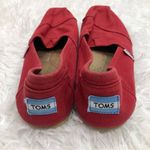 Toms Tom’s Alpargata Slip On Flat Shoes Red 8 Photo 2