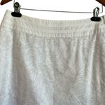 Croft & Barrow Women Midi Skirt 12 White Subtle Floral Cottage Boho Fairy Office Photo 9
