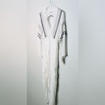 IRO Osprey White Ivory Gauze Embroidered Ruffle Maxi Dress Photo 5