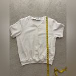 Alfred Dunner Cream  Button-Up Women's Top Photo 4