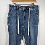 Judy Blue Women's 13/31 High Waist Medium Wash Drawstring Double Cuffed Jogger Photo 2