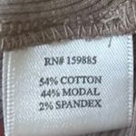 Bobi  Tan Sleeveless Ribbed Knit Square Neck Cami Camisole Tank Bodysuit Top Sz S Photo 3