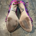 Giani Bernini Gianni‎ Bini Womens Kameela Snake Print Heels Strappy Leather Pink Purple 8.5 Photo 6