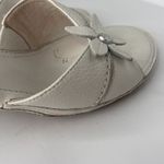 Hush Puppies White Leather Slip On Floral Sandals Size 9 Photo 12