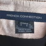 French Connection Faux Leather Metallic Audrey Mini Skirt Size 0 Photo 4