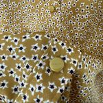 Equipment  Mustard Leema Floral Print Buttondown Shirt in Ocre Multi Small Photo 8