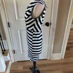 Say What? Black White Stripe Dress Knit Womens M New Summer Photo 6