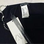 ZARA Women Black Limitless Contour Collection Seamless Jewel Mini Skirt Sz M-L Photo 6