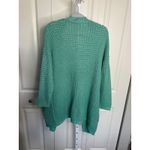 SheIn Knit Cardigan Open Front Pockets Chunky Knitwear Cozy Green Small Photo 3
