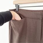 Eileen Fisher Brown High Rise Straight Leg Dress Pants | Medium Photo 4